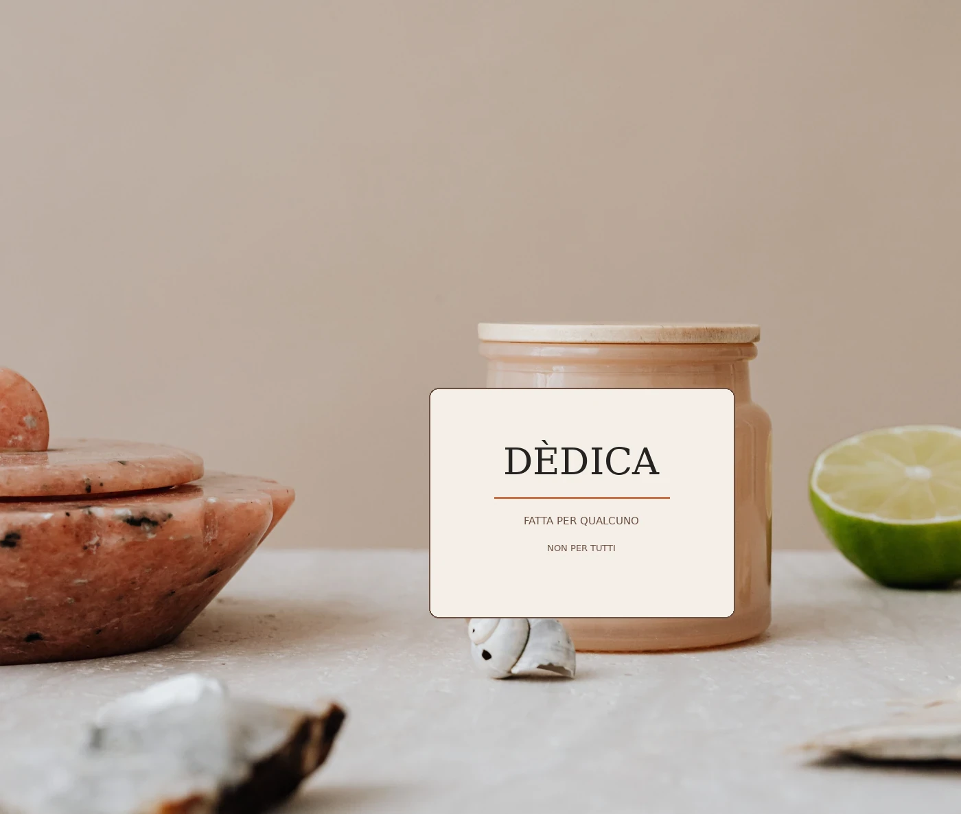 Candela personalizzata con una dedica breve